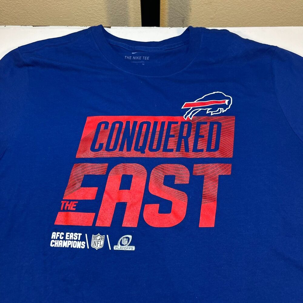 BUFFALO BILLS NFL Football Nike T SHIRT Sz Mens XL Conquered The East